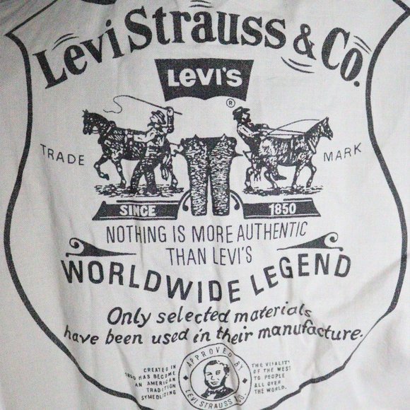 Levis Original Denim Varsity Letterman Bomber Jacket Stranger Thing Style 80's M - Picture 10 of 11